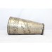 Antique Vase Glass Alloyed Metal Hand Engraved Drinking VANDE MATARAM Bird D589